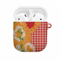 Prince Kuhio Aloha Hawaii AirPods Case Plumeria Ilima Lei Palaka Motifs