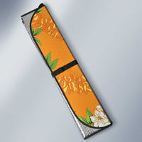 Prince Kuhio Aloha Hawaii Auto Sun Shade Plumeria Ilima Lei Palaka Motifs LT14 - Polynesian Pride