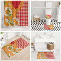 Prince Kuhio Aloha Hawaii Bathroom Set Plumeria Ilima Lei Palaka Motifs LT14 - Polynesian Pride