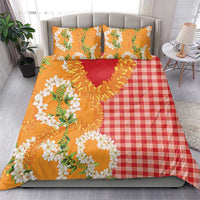 Prince Kuhio Aloha Hawaii Bedding Set Plumeria Ilima Lei Palaka Motifs LT14 - Polynesian Pride