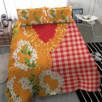 Prince Kuhio Aloha Hawaii Bedding Set Plumeria Ilima Lei Palaka Motifs LT14 - Polynesian Pride