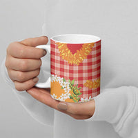 Prince Kuhio Aloha Hawaii Ceramic Mug Plumeria Ilima Lei Palaka Motifs LT14 - Polynesian Pride