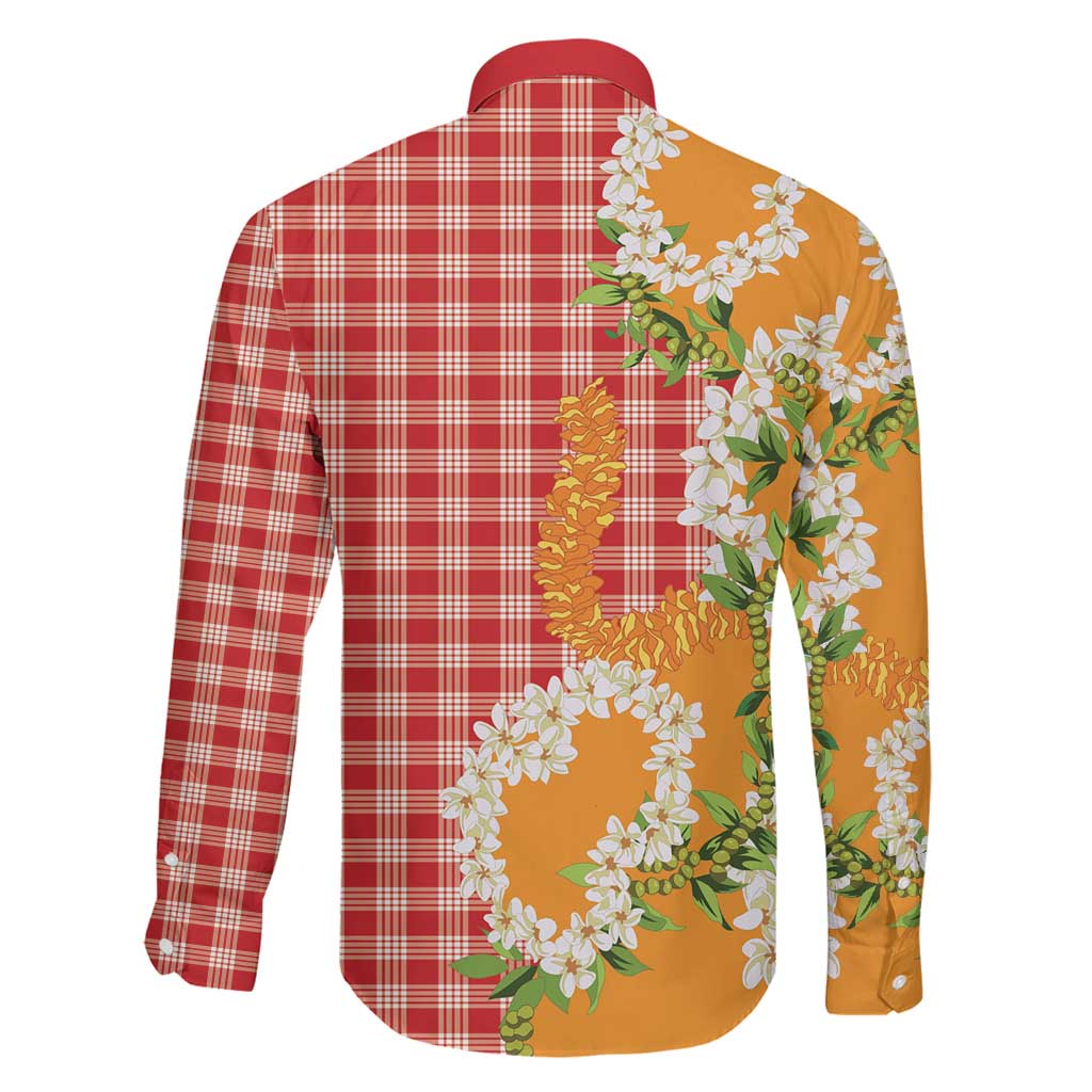Prince Kuhio Aloha Hawaii Family Matching Long Sleeve Bodycon Dress and Hawaiian Shirt Plumeria Ilima Lei Palaka Motifs