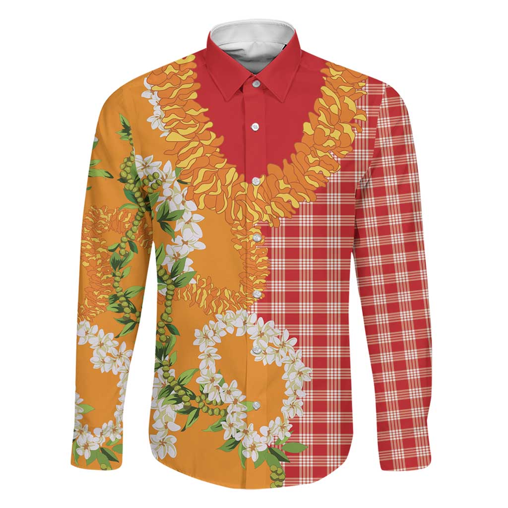 Prince Kuhio Aloha Hawaii Family Matching Puletasi and Hawaiian Shirt Plumeria Ilima Lei Palaka Motifs