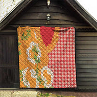 Prince Kuhio Aloha Hawaii Quilt Plumeria Ilima Lei Palaka Motifs LT14 - Polynesian Pride
