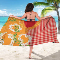 Prince Kuhio Aloha Hawaii Sarong Plumeria Ilima Lei Palaka Motifs LT14 - Polynesian Pride
