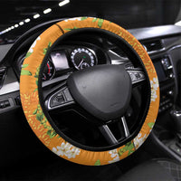 Prince Kuhio Aloha Hawaii Steering Wheel Cover Plumeria Ilima Lei Palaka Motifs LT14 Universal Fit Red - Polynesian Pride