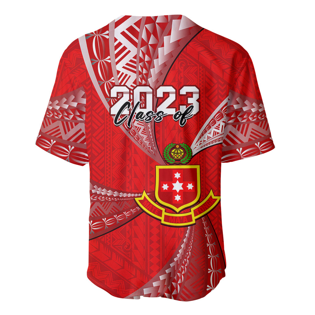 Personalised Tonga College Alete Baseball Jersey Class Of Year Kolisi Tonga Ngatu Pattern LT14 - Polynesian Pride