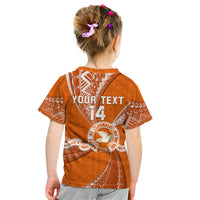 Personalised Tonga Tailulu College Kid T Shirt Tongan Ngatu Pattern LT14 - Polynesian Pride