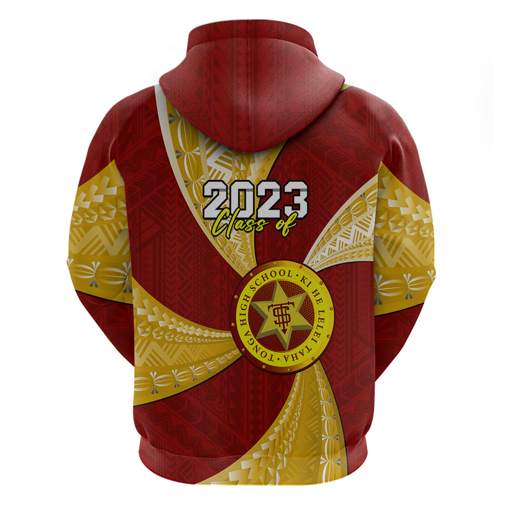 Custom Tonga High School Hoodie Class of Year Tongan Ngatu Pattern LT14 - Polynesian Pride