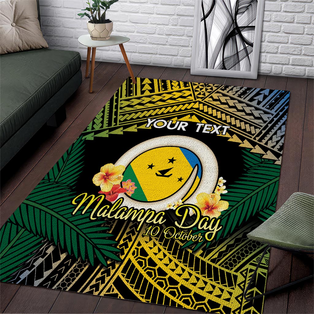 Personalised Malampa Day Area Rug Vanuatu Provinces Polynesian Pattern