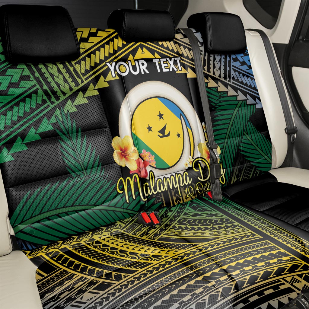 Personalised Malampa Day Back Car Seat Cover Vanuatu Provinces Polynesian Pattern