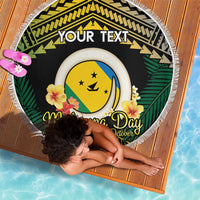 Personalised Malampa Day Beach Blanket Vanuatu Provinces Polynesian Pattern LT14 - Polynesian Pride