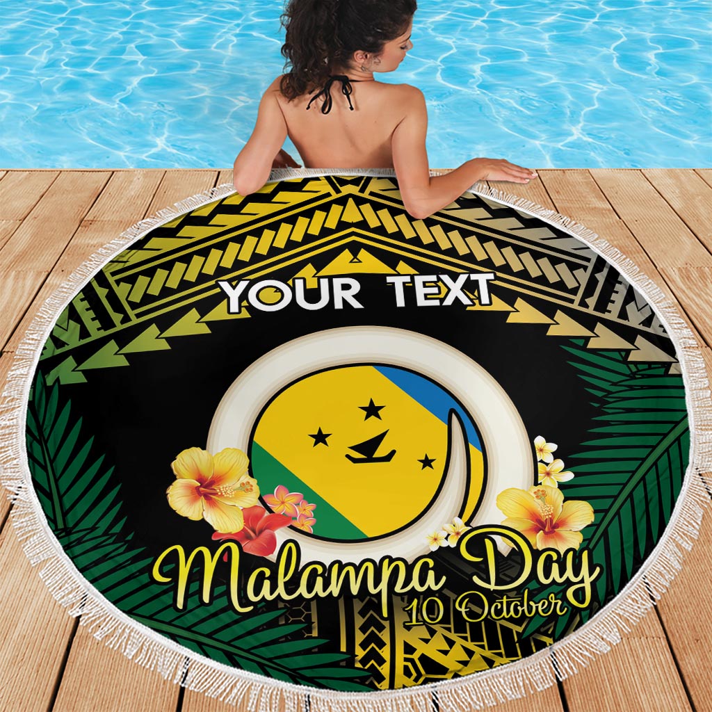 Personalised Malampa Day Beach Blanket Vanuatu Provinces Polynesian Pattern LT14 - Polynesian Pride