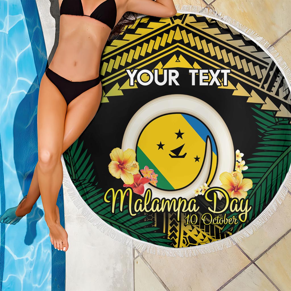 Personalised Malampa Day Beach Blanket Vanuatu Provinces Polynesian Pattern LT14 - Polynesian Pride