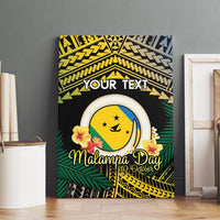 Personalised Malampa Day Canvas Wall Art Vanuatu Provinces Polynesian Pattern LT14 - Polynesian Pride