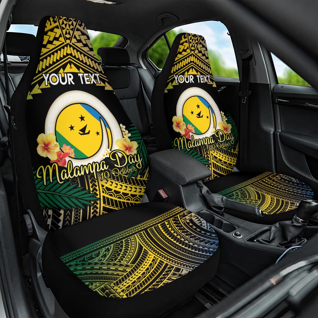 Personalised Malampa Day Car Seat Cover Vanuatu Provinces Polynesian Pattern