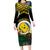 Personalised Malampa Day Family Matching Long Sleeve Bodycon Dress and Hawaiian Shirt Vanuatu Provinces Polynesian Pattern