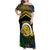 Personalised Malampa Day Family Matching Off Shoulder Maxi Dress and Hawaiian Shirt Vanuatu Provinces Polynesian Pattern