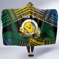 Personalised Malampa Day Hooded Blanket Vanuatu Provinces Polynesian Pattern LT14 - Polynesian Pride