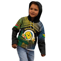 Personalised Malampa Day Kid Hoodie Vanuatu Provinces Polynesian Pattern