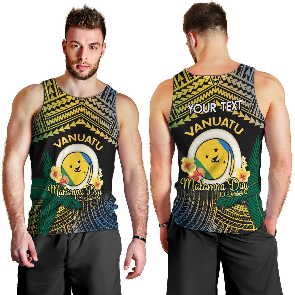 Personalised Malampa Day Men Tank Top Vanuatu Provinces Polynesian Pattern LT14 - Polynesian Pride
