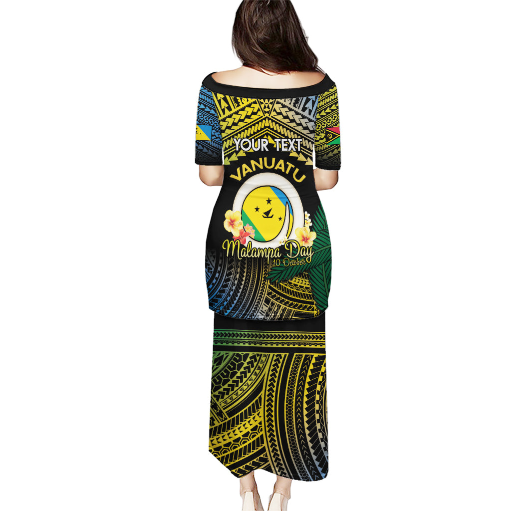 Personalised Malampa Day Puletasi Vanuatu Provinces Polynesian Pattern LT14 - Polynesian Pride