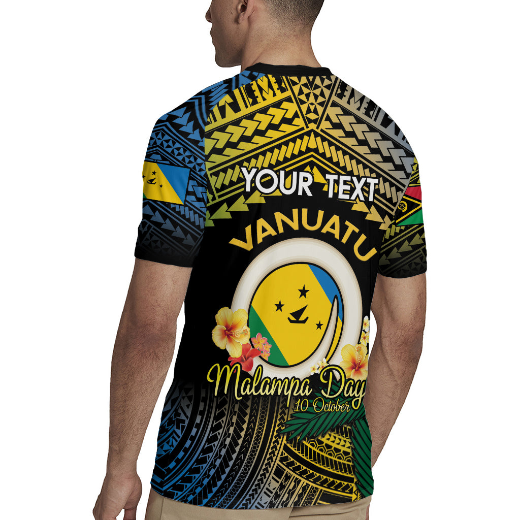 Personalised Malampa Day Rugby Jersey Vanuatu Provinces Polynesian Pattern