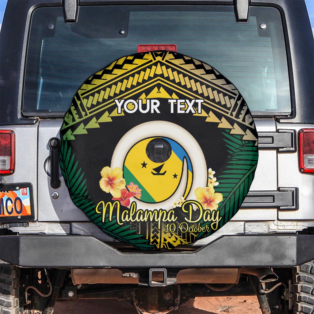Personalised Malampa Day Spare Tire Cover Vanuatu Provinces Polynesian Pattern LT14 Black - Polynesian Pride