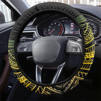 Malampa Day Steering Wheel Cover Vanuatu Provinces Polynesian Pattern LT14 - Polynesian Pride