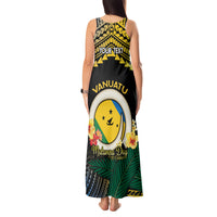 Personalised Malampa Day Tank Maxi Dress Vanuatu Provinces Polynesian Pattern LT14 - Polynesian Pride