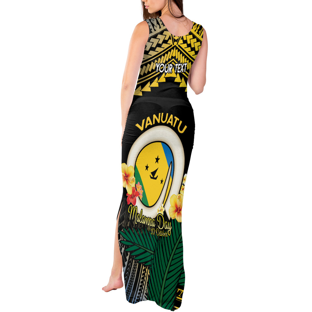 Personalised Malampa Day Tank Maxi Dress Vanuatu Provinces Polynesian Pattern LT14 - Polynesian Pride