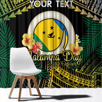 Personalised Malampa Day Window Curtain Vanuatu Provinces Polynesian Pattern LT14 - Polynesian Pride