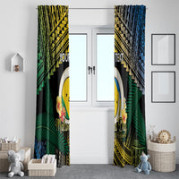 Personalised Malampa Day Window Curtain Vanuatu Provinces Polynesian Pattern LT14 - Polynesian Pride