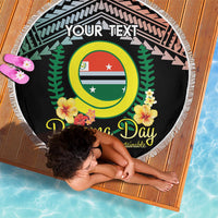 Personalised Penama Day Beach Blanket Vanuatu Provinces Polynesian Pattern LT14 - Polynesian Pride