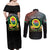 Personalised Penama Day Couples Matching Off Shoulder Maxi Dress and Long Sleeve Button Shirt Vanuatu Provinces Polynesian Pattern