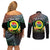 Personalised Penama Day Couples Matching Off Shoulder Short Dress and Long Sleeve Button Shirt Vanuatu Provinces Polynesian Pattern