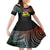 Personalised Penama Day Family Matching Off Shoulder Short Dress and Hawaiian Shirt Vanuatu Provinces Polynesian Pattern