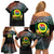 Personalised Penama Day Family Matching Off Shoulder Short Dress and Hawaiian Shirt Vanuatu Provinces Polynesian Pattern