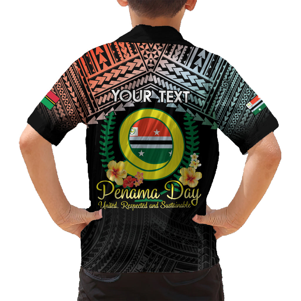 Personalised Penama Day Family Matching Summer Maxi Dress and Hawaiian Shirt Vanuatu Provinces Polynesian Pattern LT14 - Polynesian Pride