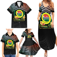 Personalised Penama Day Family Matching Summer Maxi Dress and Hawaiian Shirt Vanuatu Provinces Polynesian Pattern LT14 - Polynesian Pride