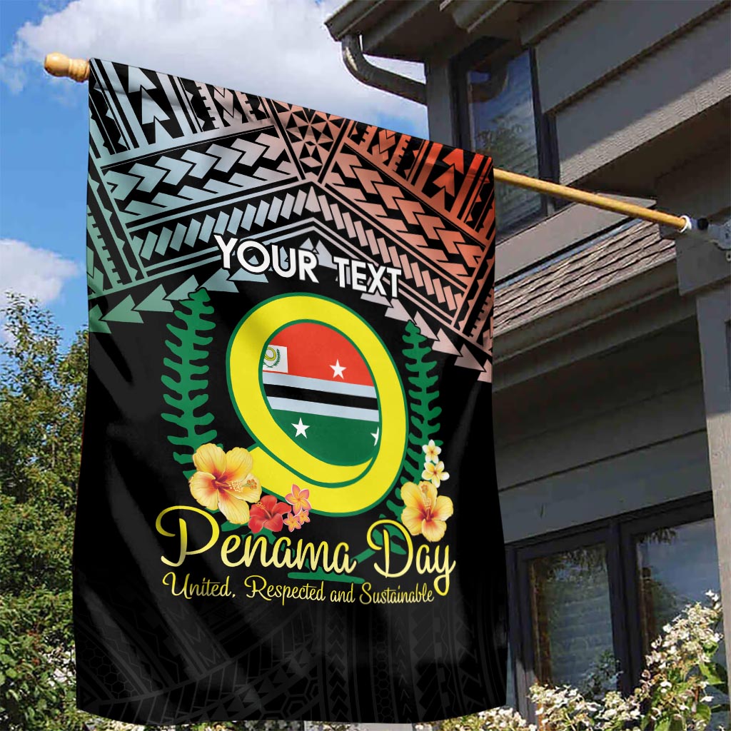 Personalised Penama Day Garden Flag Vanuatu Provinces Polynesian Pattern LT14 - Polynesian Pride