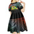 Personalised Penama Day Kid Short Sleeve Dress Vanuatu Provinces Polynesian Pattern