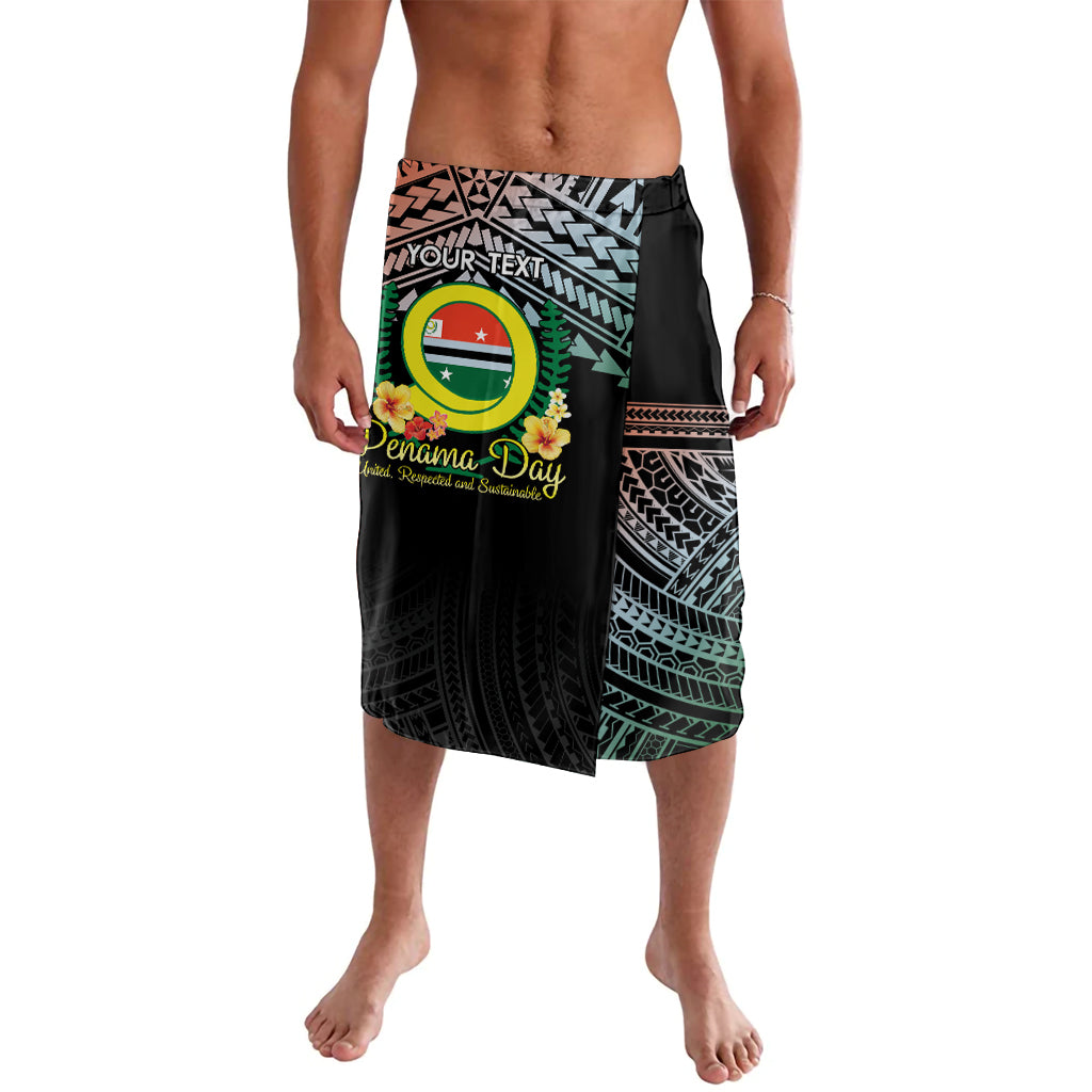 Personalised Penama Day Lavalava Vanuatu Provinces Polynesian Pattern