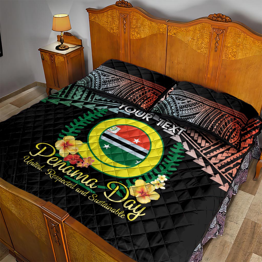 Personalised Penama Day Quilt Bed Set Vanuatu Provinces Polynesian Pattern LT14 - Polynesian Pride