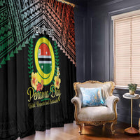 Personalised Penama Day Window Curtain Vanuatu Provinces Polynesian Pattern LT14 - Polynesian Pride