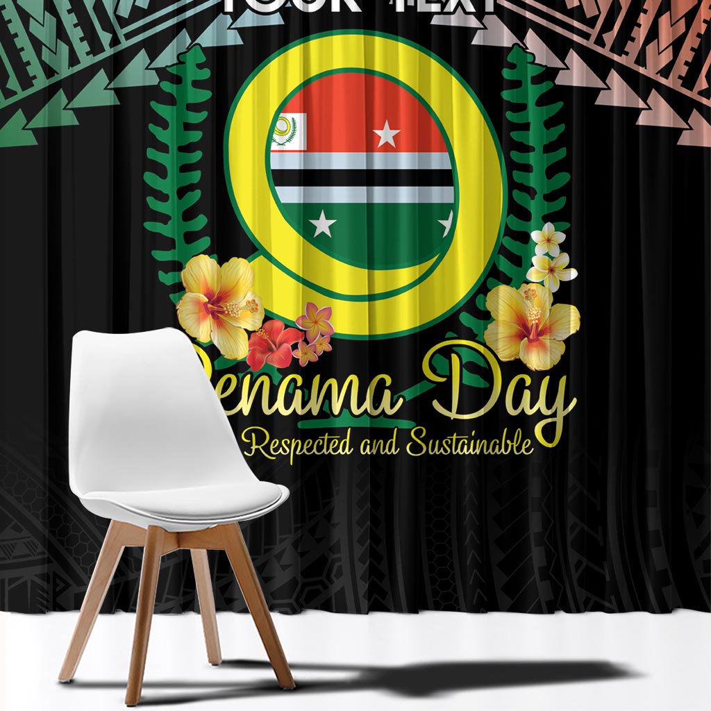 Personalised Penama Day Window Curtain Vanuatu Provinces Polynesian Pattern LT14 - Polynesian Pride