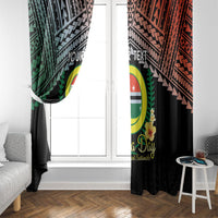 Personalised Penama Day Window Curtain Vanuatu Provinces Polynesian Pattern LT14 - Polynesian Pride