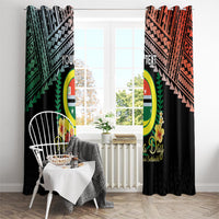 Personalised Penama Day Window Curtain Vanuatu Provinces Polynesian Pattern LT14 - Polynesian Pride