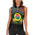 Personalised Penama Day Women Sleeveless Polo Shirt Vanuatu Provinces Polynesian Pattern